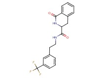 1-oxo-N-{2-[3-(trifluoromethyl)phenyl]ethyl}-1,2,3,4-tetrahydroisoquinoline-3-carboxamide