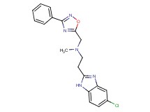 2-(5-chloro-1H-benzimidazol-2-yl)-N-methyl-N-[(3-phenyl-1,2,4-oxadiazol-5-yl)methyl]ethanamine