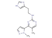 N-[2-(1H-imidazol-4-yl)ethyl]-5-methyl-4-(1-methyl-1H-pyrazol-5-yl)pyrimidin-2-amine
