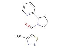 2-{1-[(4-methyl-1,2,3-thiadiazol-5-yl)carbonyl]-2-pyrrolidinyl}pyridine