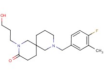 8-(4-fluoro-3-methylbenzyl)-2-(3-hydroxypropyl)-2,8-diazaspiro[5.5]undecan-3-one