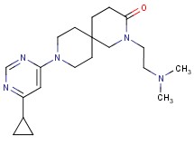 9-(6-cyclopropylpyrimidin-4-yl)-2-[2-(dimethylamino)ethyl]-2,9-diazaspiro[5.5]undecan-3-one