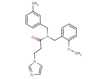 3-(1H-imidazol-1-yl)-N-(2-methoxybenzyl)-N-(3-methylbenzyl)propanamide