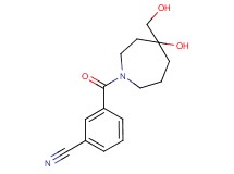 3-{[4-hydroxy-4-(hydroxymethyl)-1-azepanyl]carbonyl}benzonitrile