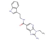 2-amino-3-ethyl-N-[2-(1H-indol-3-yl)ethyl]-3H-imidazo[4,5-b]pyridine-6-carboxamide