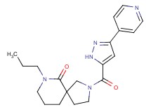 7-propyl-2-[(3-pyridin-4-yl-1H-pyrazol-5-yl)carbonyl]-2,7-diazaspiro[4.5]decan-6-one