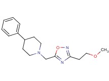 1-{[3-(2-methoxyethyl)-1,2,4-oxadiazol-5-yl]methyl}-4-phenylpiperidine