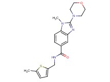 1-methyl-N-[(5-methyl-2-thienyl)methyl]-2-(4-morpholinyl)-1H-benzimidazole-5-carboxamide