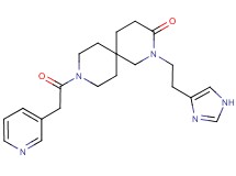 2-[2-(1H-imidazol-4-yl)ethyl]-9-(pyridin-3-ylacetyl)-2,9-diazaspiro[5.5]undecan-3-one