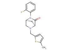 (1S*,4S*)-2-(2-fluorophenyl)-5-[(5-methyl-2-thienyl)methyl]-2,5-diazabicyclo[2.2.1]heptan-3-one