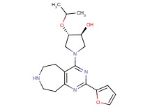 (3S*,4S*)-1-[2-(2-furyl)-6,7,8,9-tetrahydro-5H-pyrimido[4,5-d]azepin-4-yl]-4-isopropoxypyrrolidin-3-ol