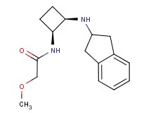 N-[(1S*,2R*)-2-(2,3-dihydro-1H-inden-2-ylamino)cyclobutyl]-2-methoxyacetamide