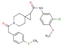 N-(3-chloro-4-methoxyphenyl)-6-{[4-(methylthio)phenyl]acetyl}-6-azaspiro[2.5]octane-1-carboxamide