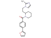 1-[4-(2-furyl)benzoyl]-2-[2-(2-methyl-1H-imidazol-1-yl)ethyl]piperidine