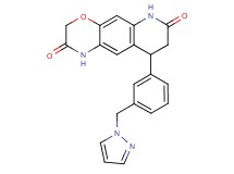 9-[3-(1H-pyrazol-1-ylmethyl)phenyl]-8,9-dihydro-1H-[1,4]oxazino[3,2-g]quinoline-2,7(3H,6H)-dione