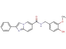 N-(4-hydroxy-3-methoxybenzyl)-2-phenylimidazo[1,2-a]pyridine-6-carboxamide
