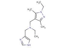N-[(1-ethyl-3,5-dimethyl-1H-pyrazol-4-yl)methyl]-N-(1H-imidazol-4-ylmethyl)ethanamine