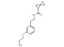 N-[2-(3-propoxyphenyl)ethyl]spiro[2.2]pentane-1-carboxamide