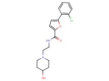 5-(2-chlorophenyl)-N-[2-(4-hydroxy-1-piperidinyl)ethyl]-2-furamide