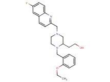 2-{1-(2-ethoxybenzyl)-4-[(6-fluoro-2-quinolinyl)methyl]-2-piperazinyl}ethanol