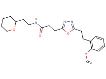 3-{5-[2-(2-methoxyphenyl)ethyl]-1,3,4-oxadiazol-2-yl}-N-[2-(tetrahydro-2H-pyran-2-yl)ethyl]propanamide