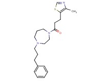 1-[3-(4-methyl-1,3-thiazol-5-yl)propanoyl]-4-(3-phenylpropyl)-1,4-diazepane