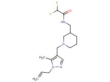 N-({1-[(1-allyl-5-methyl-1H-pyrazol-4-yl)methyl]piperidin-3-yl}methyl)-2,2-difluoroacetamide