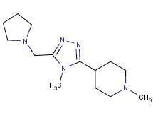 1-methyl-4-[4-methyl-5-(pyrrolidin-1-ylmethyl)-4H-1,2,4-triazol-3-yl]piperidine
