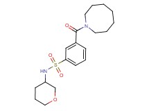 3-(azocan-1-ylcarbonyl)-N-(tetrahydro-2H-pyran-3-yl)benzenesulfonamide