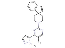 1'-[5-methyl-4-(1-methyl-1H-pyrazol-5-yl)-2-pyrimidinyl]spiro[indene-1,4'-piperidine] trifluoroacetate