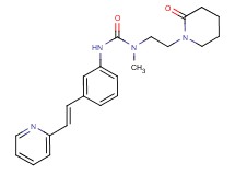 N-methyl-N-[2-(2-oxo-1-piperidinyl)ethyl]-N'-{3-[(E)-2-(2-pyridinyl)vinyl]phenyl}urea hydrochloride