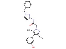 N-(1-benzyl-1H-pyrazol-3-yl)-2-[4-(3-hydroxyphenyl)-3,5-dimethyl-1H-pyrazol-1-yl]acetamide