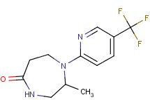 2-methyl-1-[5-(trifluoromethyl)-2-pyridinyl]-1,4-diazepan-5-one trifluoroacetate
