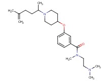 N-[2-(dimethylamino)ethyl]-3-{[1-(1,4-dimethyl-4-penten-1-yl)-4-piperidinyl]oxy}-N-methylbenzamide