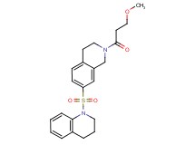 1-{[2-(3-methoxypropanoyl)-1,2,3,4-tetrahydroisoquinolin-7-yl]sulfonyl}-1,2,3,4-tetrahydroquinoline