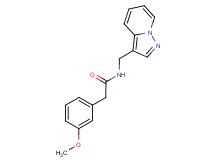 2-(3-methoxyphenyl)-N-(pyrazolo[1,5-a]pyridin-3-ylmethyl)acetamide