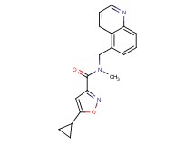 5-cyclopropyl-N-methyl-N-(5-quinolinylmethyl)-3-isoxazolecarboxamide