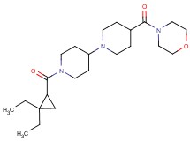1'-[(2,2-diethylcyclopropyl)carbonyl]-4-(4-morpholinylcarbonyl)-1,4'-bipiperidine
