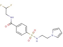 N-(2,2-difluoroethyl)-4-({[2-(1H-pyrrol-1-yl)ethyl]amino}sulfonyl)benzamide