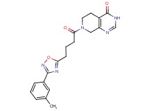 7-{4-[3-(3-methylphenyl)-1,2,4-oxadiazol-5-yl]butanoyl}-5,6,7,8-tetrahydropyrido[3,4-d]pyrimidin-4(3H)-one