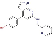 4-{6-[(pyridin-2-ylmethyl)amino]-1H-pyrrolo[2,3-b]pyridin-4-yl}phenol