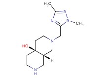 rel-(4aS,8aS)-2-[(1,3-dimethyl-1H-1,2,4-triazol-5-yl)methyl]octahydro-2,7-naphthyridin-4a(2H)-ol dihydrochloride