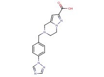 5-[4-(1H-1,2,4-triazol-1-yl)benzyl]-4,5,6,7-tetrahydropyrazolo[1,5-a]pyrazine-2-carboxylic acid