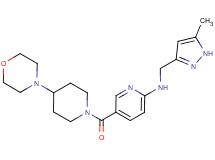 N-[(5-methyl-1H-pyrazol-3-yl)methyl]-5-[(4-morpholin-4-ylpiperidin-1-yl)carbonyl]pyridin-2-amine