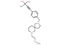 4-(4-{[7-(2-methoxyethyl)-2,7-diazaspiro[4.5]dec-2-yl]methyl}phenyl)-2-methyl-3-butyn-2-ol