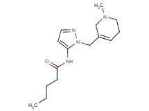 N-{1-[(1-methyl-1,2,5,6-tetrahydropyridin-3-yl)methyl]-1H-pyrazol-5-yl}pentanamide