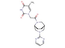 5-methyl-1-{2-oxo-2-[(1S*,5R*)-3-(2-pyrimidinyl)-3,6-diazabicyclo[3.2.2]non-6-yl]ethyl}-2,4(1H,3H)-pyrimidinedione