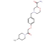 4-{4-[2-(4-methylpiperidin-1-yl)-2-oxoethoxy]benzyl}morpholine-2-carboxamide