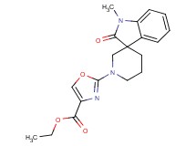 ethyl 2-(1-methyl-2-oxo-1,2-dihydro-1'H-spiro[indole-3,3'-piperidin]-1'-yl)-1,3-oxazole-4-carboxylate