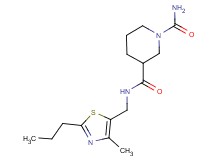 N~3~-[(4-methyl-2-propyl-1,3-thiazol-5-yl)methyl]-1,3-piperidinedicarboxamide